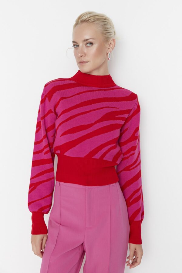 Női pulóver Trendyol Zebra Patterned