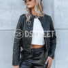 Női ramones dzseki CHIC STYLE Szín Fekete DSTREET