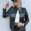 Női ramones dzseki TRENDY FUSION Szín Fekete DSTREET