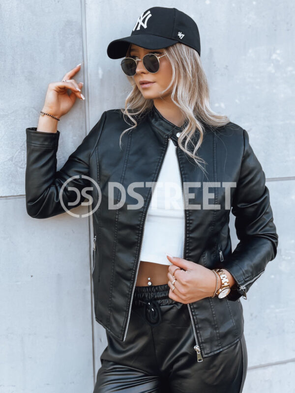 Női ramones dzseki TRENDY FUSION Szín Fekete DSTREET