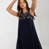 Női ruha Fashionhunters Navy Blue