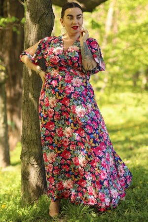 Női ruha Karko Karko_Dress_SB842_Multicolour