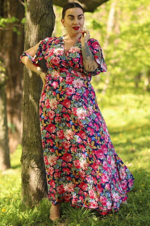 Női ruha Karko Karko_Dress_SB842_Multicolour