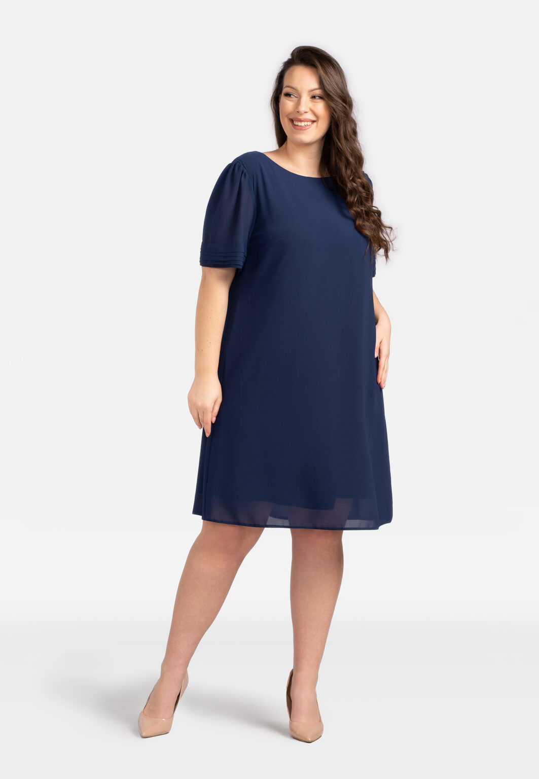 Női ruha Karko Karko_Dress_SC126_Navy_Blue