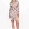 Női ruha Makadamia Makadamia_Dress_M765_Mesh_36