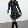 Női ruha Trendyol Floral Patterned