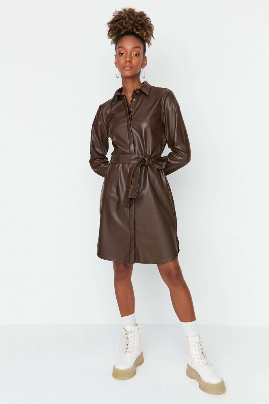 Női ruha Trendyol Leather