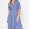 Női ruha Trendyol MultiColored BeltEd Shirt Dress