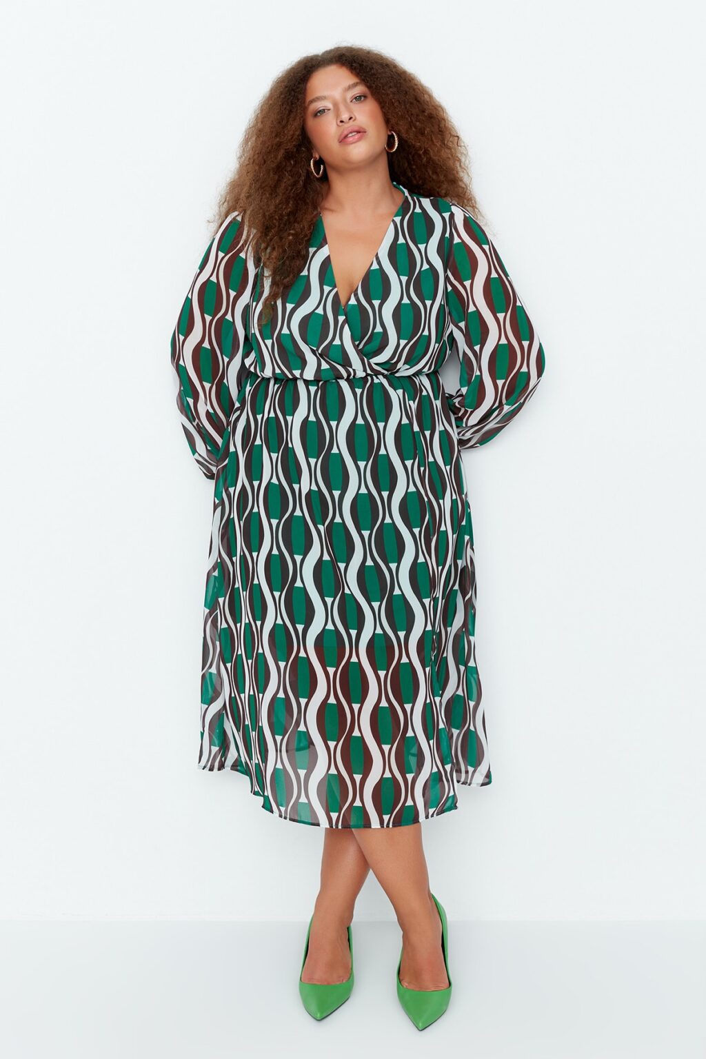 Női ruha Trendyol Patterned