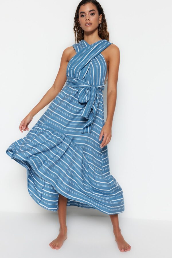 Női ruha Trendyol Striped