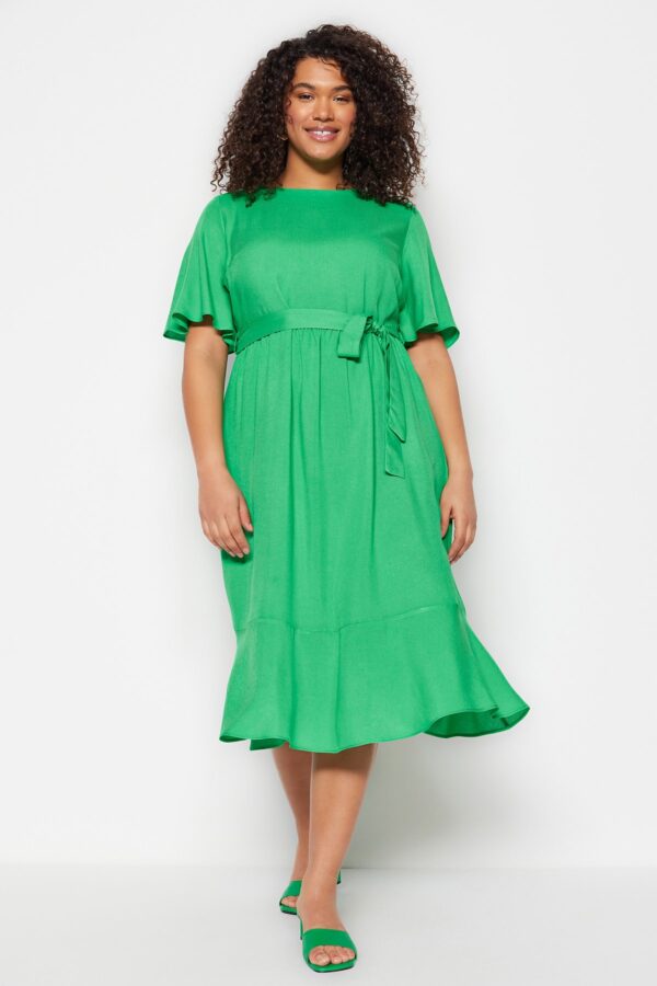 Női ruha Trendyol TBBSS23AH00059/Green