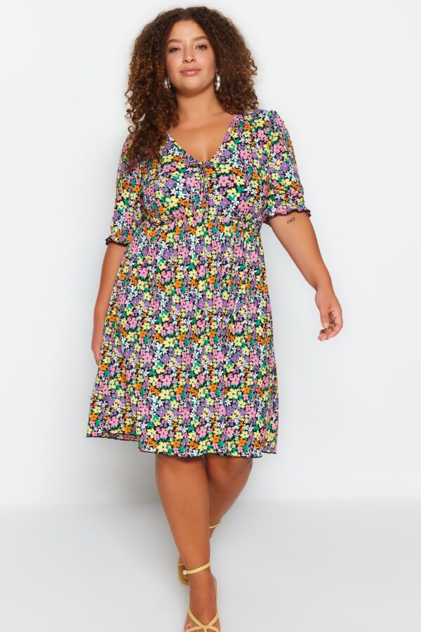 Női ruha Trendyol TBBSS23AH00158/Very colorful