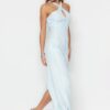 Női ruha Trendyol TPRSS23AE00114/Blue