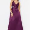 Női ruha Trendyol TPRSS23AE00204/Black