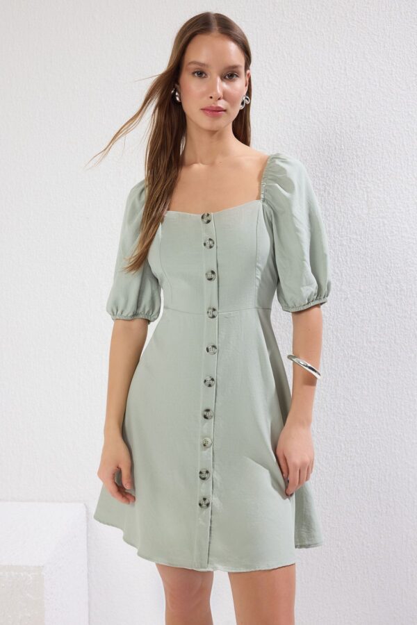 Női ruha Trendyol TWOSS20EL2314/Camel