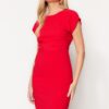 Női ruha Trendyol TWOSS23EL01672/Red