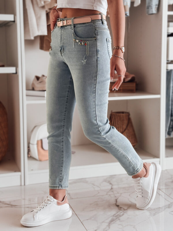 Női skinny farmer BLINGBLING kék Dstreet
