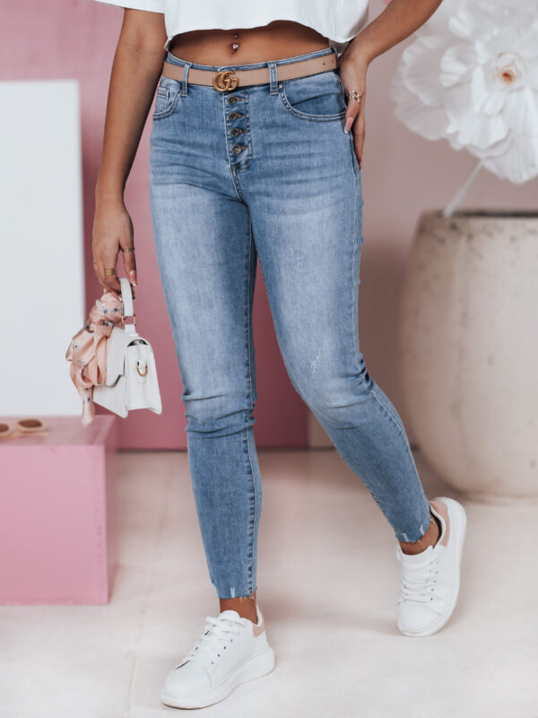 Női skinny farmer nadrág magas szárú DERMIX Dstreet
