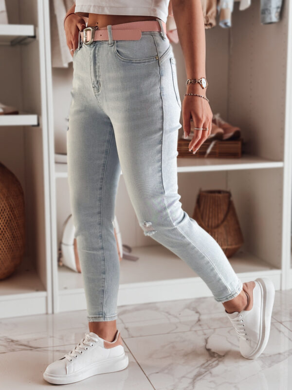 Női skinny farmer nadrág övvel DIEGONO kék Dstreet