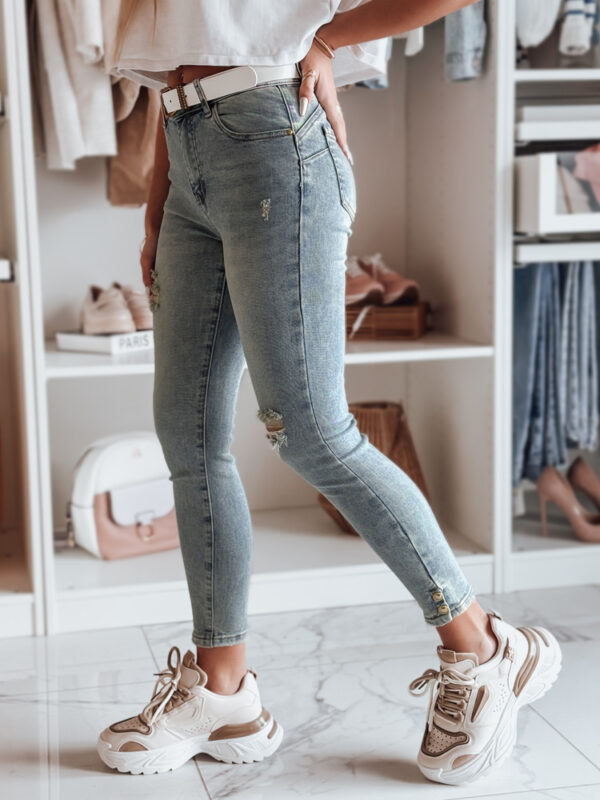 Női skinny farmer nadrág övvel ICONON kék Dstreet