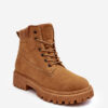 Női steppelt Trapper csizma Camel Cross Jeans