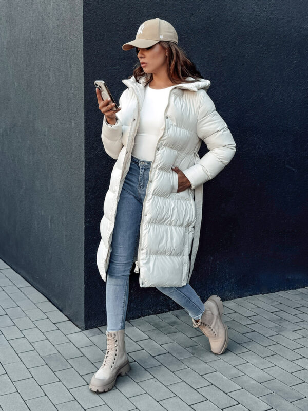 Női steppelt kabát GLAMMANT fehér Dstreet