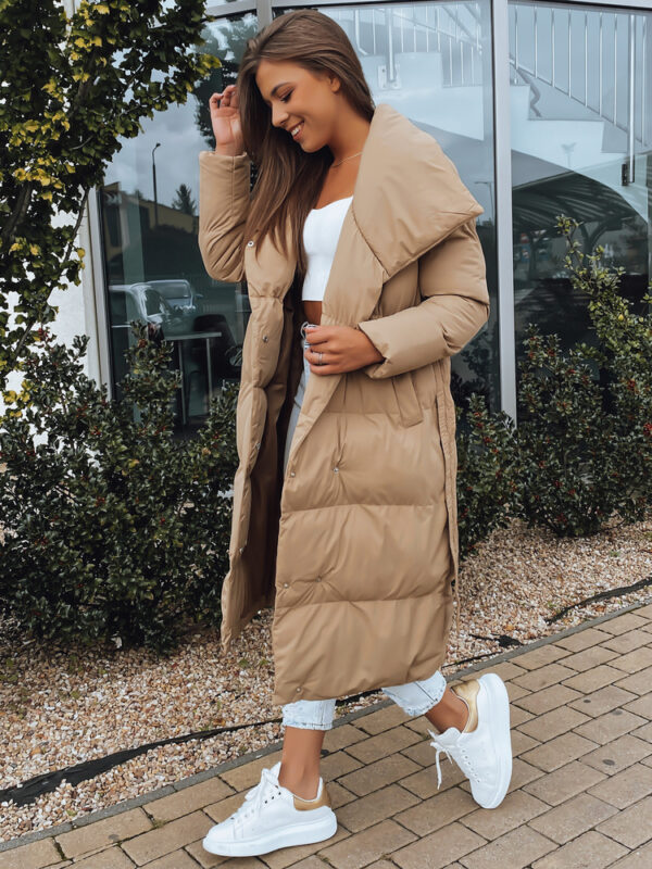 Női steppelt kabát kabát FAVI camel Dstreet