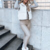 Női steppelt mellény BEEWARM  Szín Krém DSTREET