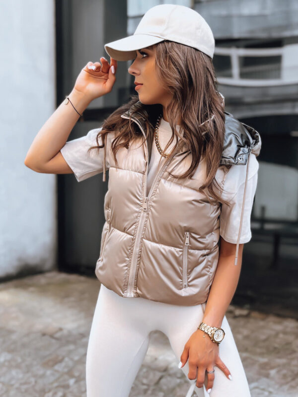 Női steppelt mellény OSHE Szín Camel DSTREET