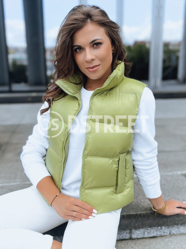 Női steppelt mellény WILLOW Szín Világoszöld DSTREET