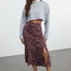 Női szoknya Trendyol Floral Patterned
