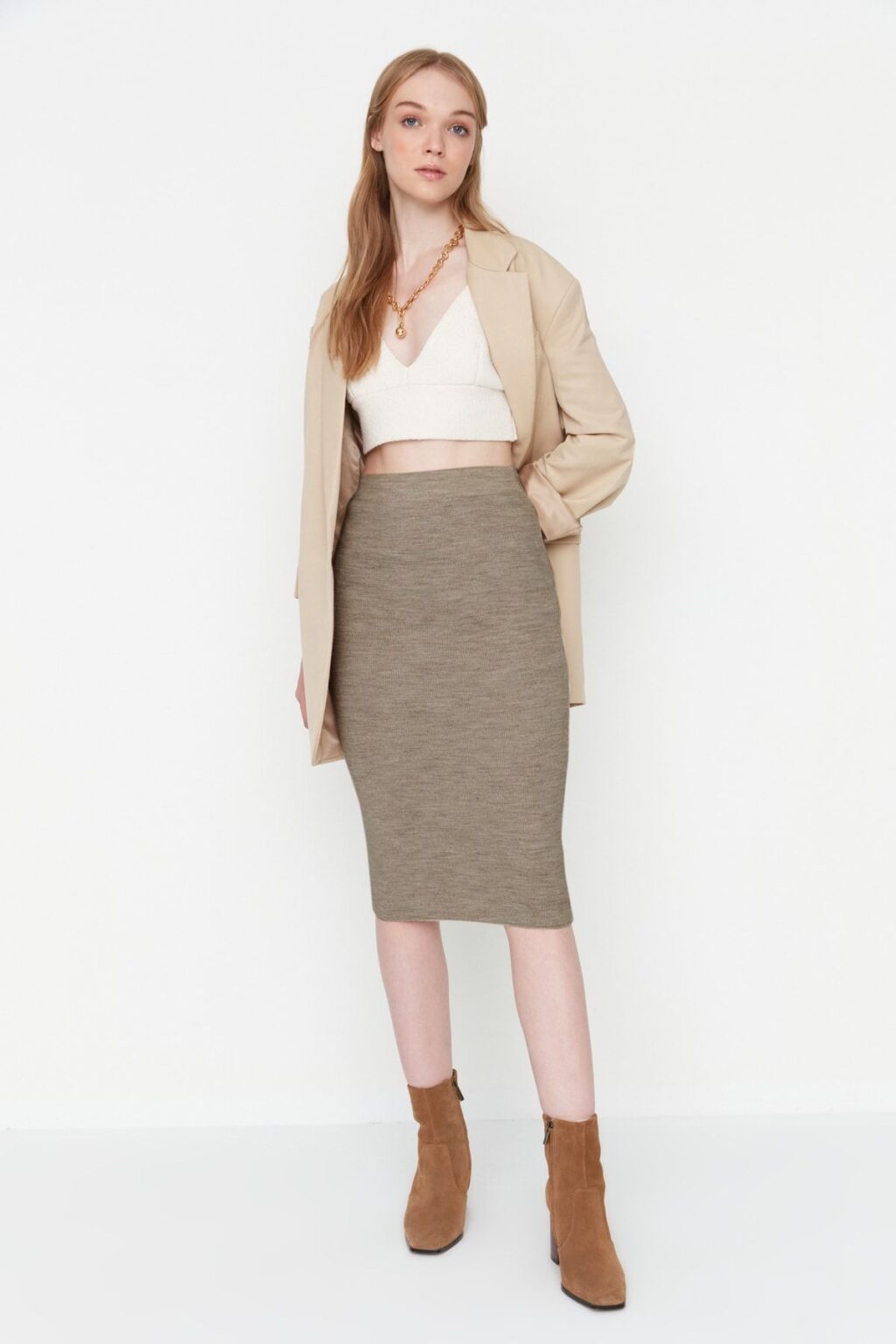 Női szoknya Trendyol Knitwear