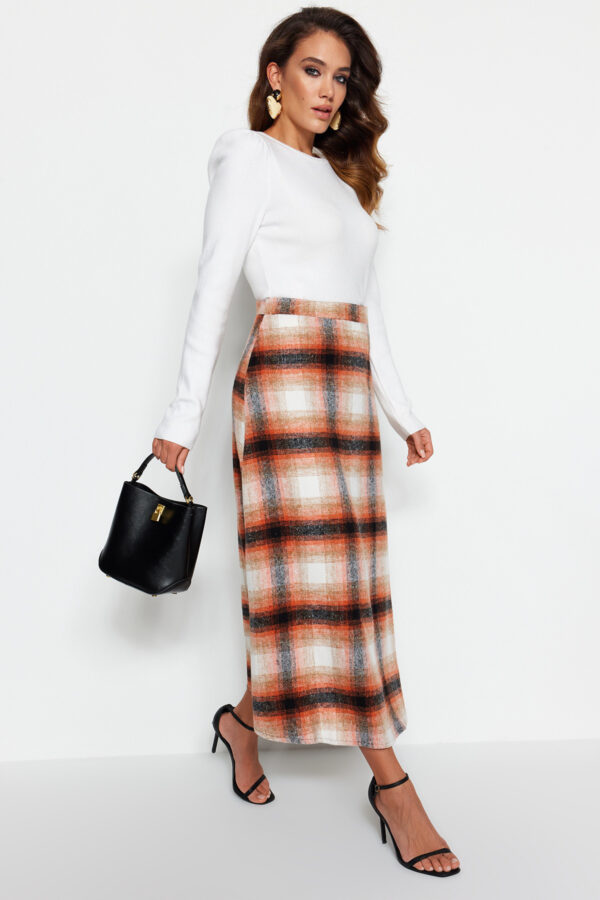 Női szoknya Trendyol Plaid