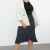 Női szoknya Trendyol Plus size
