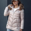 Női téli kabát kapucnival WINTERCHIC rózsaszín Dstreet