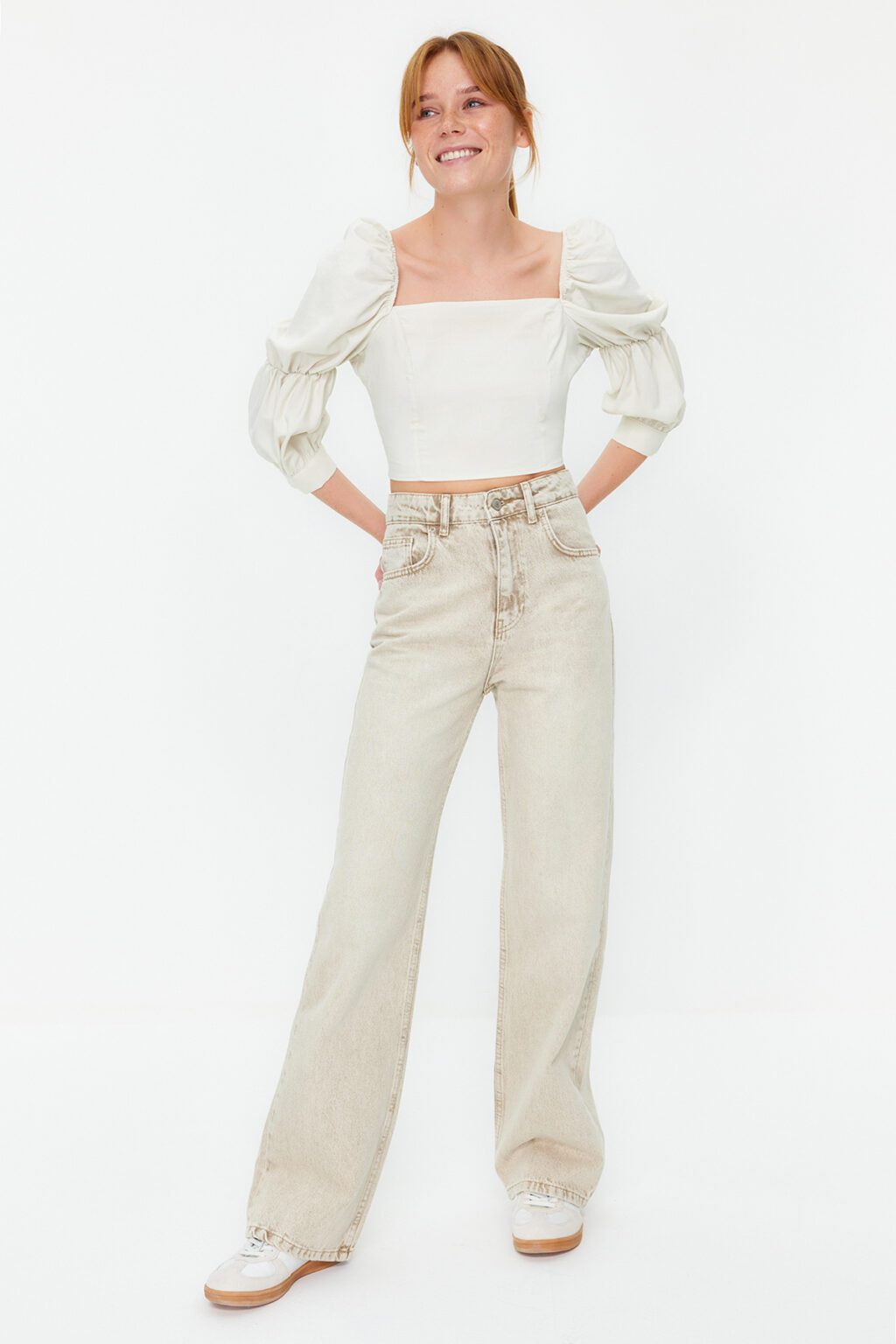 Női top Trendyol Ruffle detailed