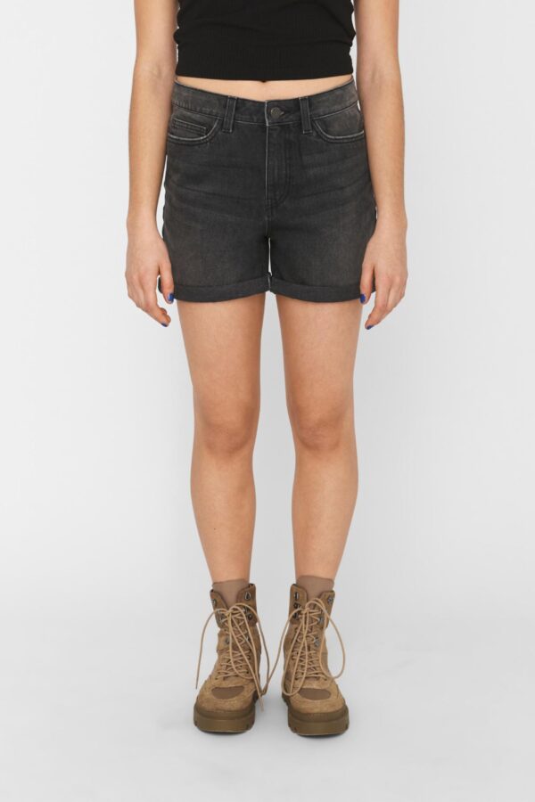 Noisy May Miley Grey Denim Shorts - Women