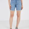 Noisy May Smiley Blue Denim Shorts - Women