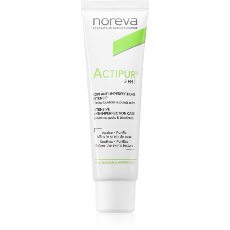 Noreva Actipur 3-in-1 Anti-Blemish Care arcápolás a pattanásos bőr hibáira 30 ml