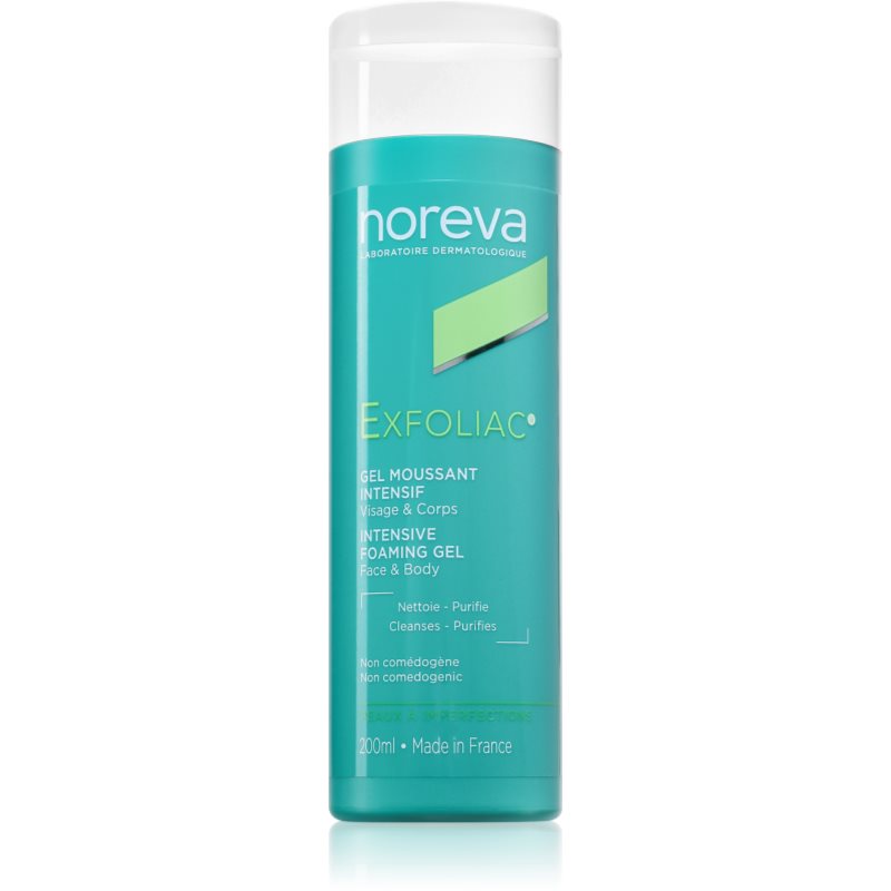 Noreva Exfoliac Intensive Foaming Gel tisztító habzó gél a bőr tökéletlenségei ellen 200 ml