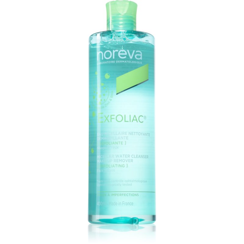 Noreva Exfoliac Micellar Water Cleanser tisztító micellás víz hámlasztó hatással 400 ml