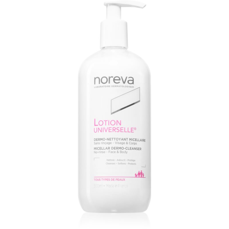 Noreva Lotion Universelle Micellar Dermo-Cleanser micellás tej arcra és testre az érzékeny arcbőrre 500 ml