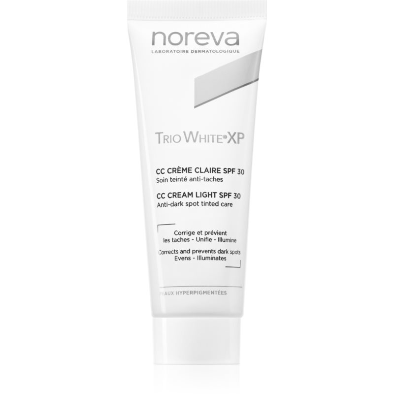 Noreva Trio White XP CC Cream Light SPF 30 CC krém az egyenletes bőrszínért SPF 30 40 ml