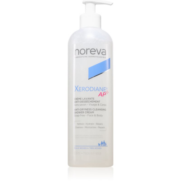Noreva Xerodiane AP+ Anti-dryness Shower Cream intenzíven tápláló tusolókrém érzékeny bőrre 500 ml