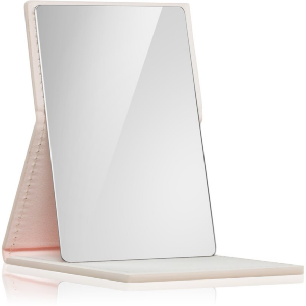 Notino Mirrors Compact Mirror kozmetikai tükör Leatherette Beige 1 db