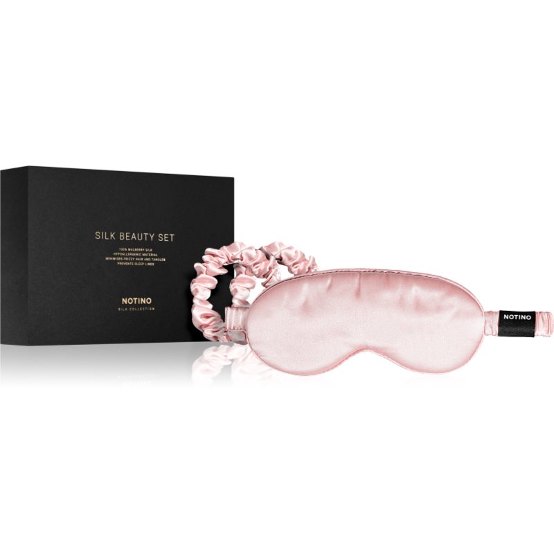 Notino Silk Collection Sleeping mask & Scrunchies Set ajándékszett árnyalat Pink-Ár