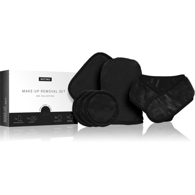 Notino Spa Collection Make-up removal set mikroszálas sminkeltávolító szett Black-Ár
