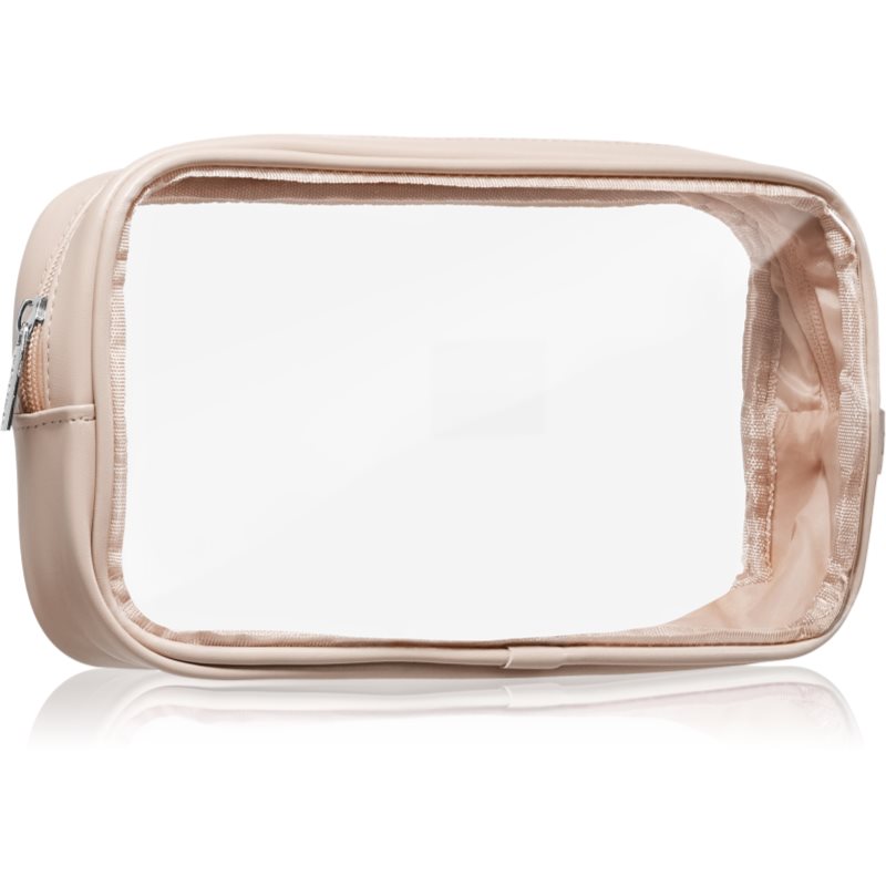 Notino Travel Collection Medium Clear Organizer átlátszó kozmetikai táska M Beige 24x12
