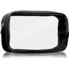 Notino Travel Collection Medium Clear Organizer átlátszó kozmetikai táska M Black 24x12