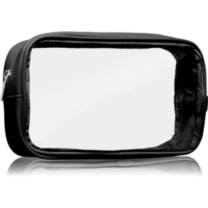 Notino Travel Collection Medium Clear Organizer átlátszó kozmetikai táska M Black 24x12